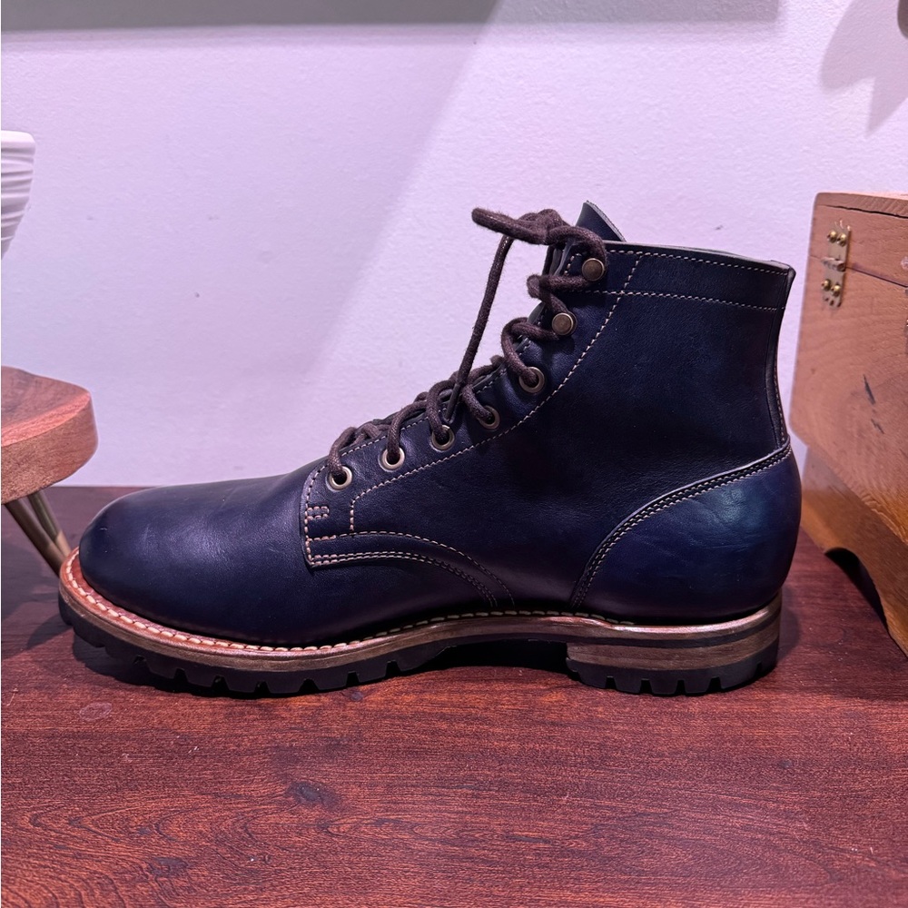 Truman Plain Toe 79 Last in Navy Horserump - Picture 10 of 15